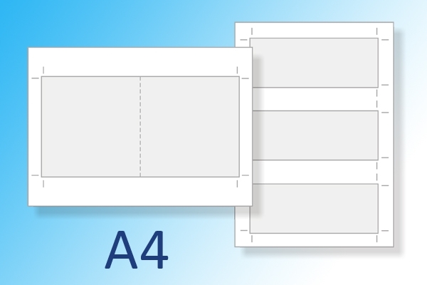 Kaarten uit A4